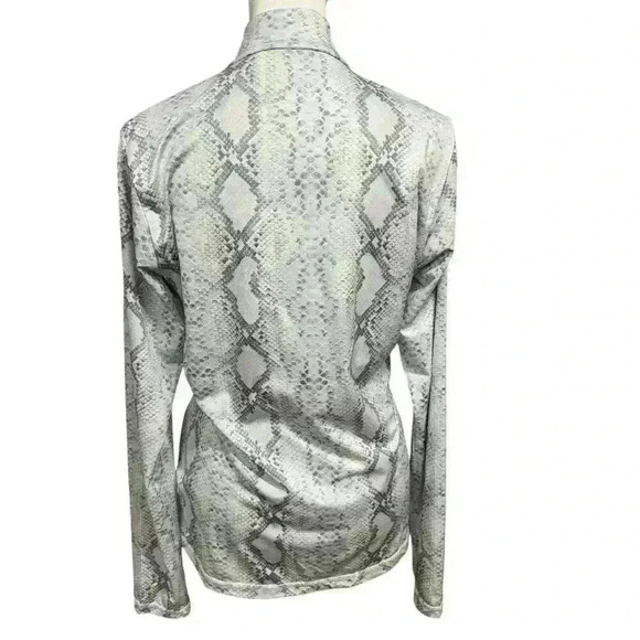 SOFIBELLA NWOT UV Feather Womens Anaconda Print Full Zip Tennis Jacket Size M - Picture 5 of 9